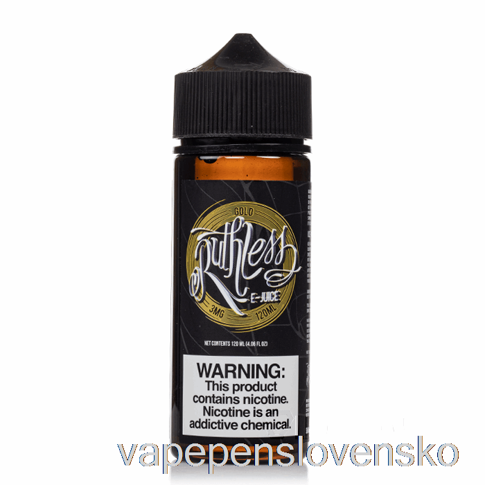 Zlato - Neľútostná Para - 120ml 3mg Vape Bez Nikotinu